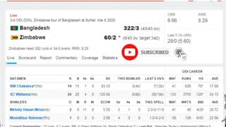 Live - Bangladesh vs Zimbabwe 3rd ODI Live Cricket | BAN VS ZIM Live Score |