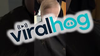 Curious Toddler Has His First Haircut || ViralHog