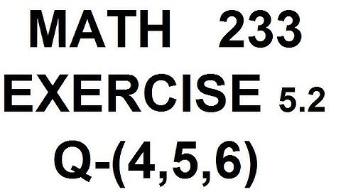 dae math 233 2nd year chapter no 5 exercise no 5.2 question no 4 to 6