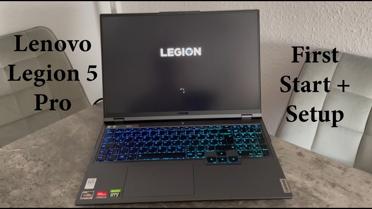 Lenovo Legion 5 Pro First Start / Setup (Ryzen 7 5800H, 32GB RAM, RTX ...