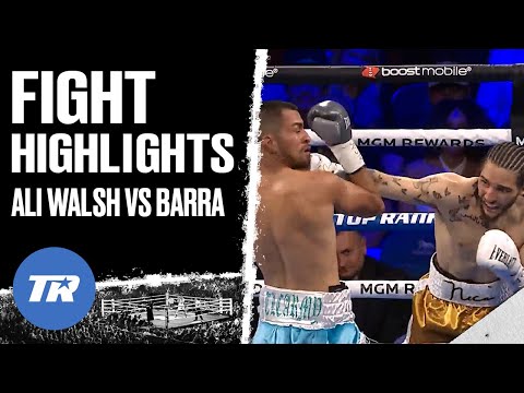 Nico Ali Walsh, Grandson of Muhammad Ali, 1st Rd Highlight Reel KO of Ibarra | FIGHT HIGHLIGHT