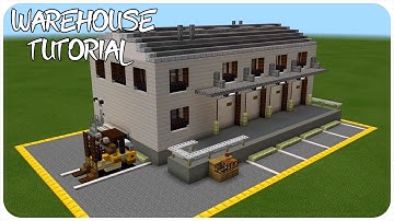 How to build a Warehouse in Minecraft (with interior) Minecraft Warehouse Tutorial