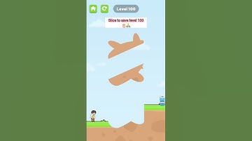 Slice to save/level 100 😊🎂| funny game 2023 | new Android game 2023 #shorts #gaming #funny #trending