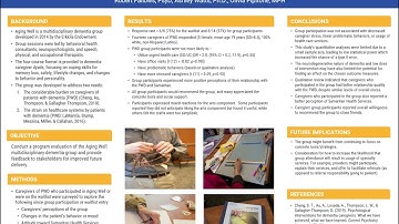 Program Evaluation of Multidisciplinary Dementia Group