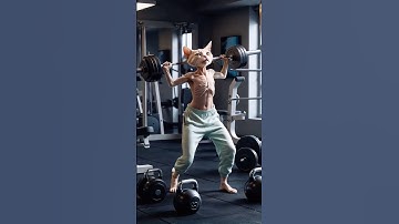 Poor cat became stronger meow meow ai video