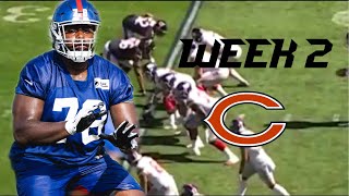 New York Giants Andrew Thomas vs Chicago Bears Week 2 Lowlights\/Highlights