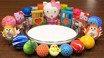 Mixing Random Things into FLUFFY Slime #12!!! Slimesmoothie ! Relaxing Satisfying Slime Videos