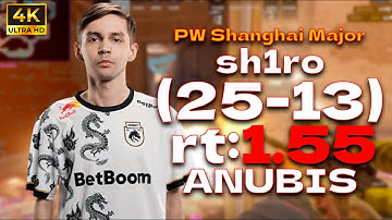 sh1ro (25-13) rt:1.55 vs PassionUA l PW Shanghai Major 2024 Europe RMR B l (anubis) | #cs2 #pov