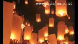 Sky Lantern Fire Festival 5000 UFO balloons launched