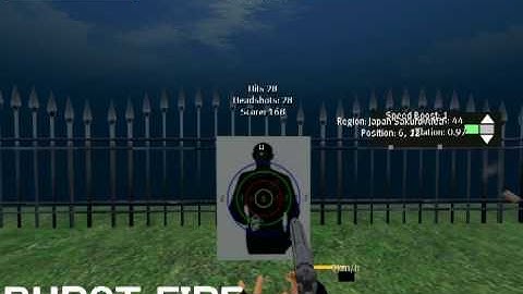 test upload & test-fire of creating gun-script　in SecondLife