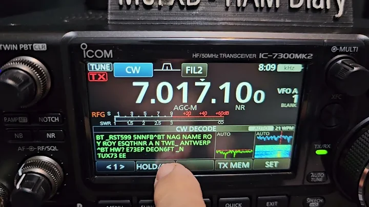 ICOM IC7300 MK2 CW Decode