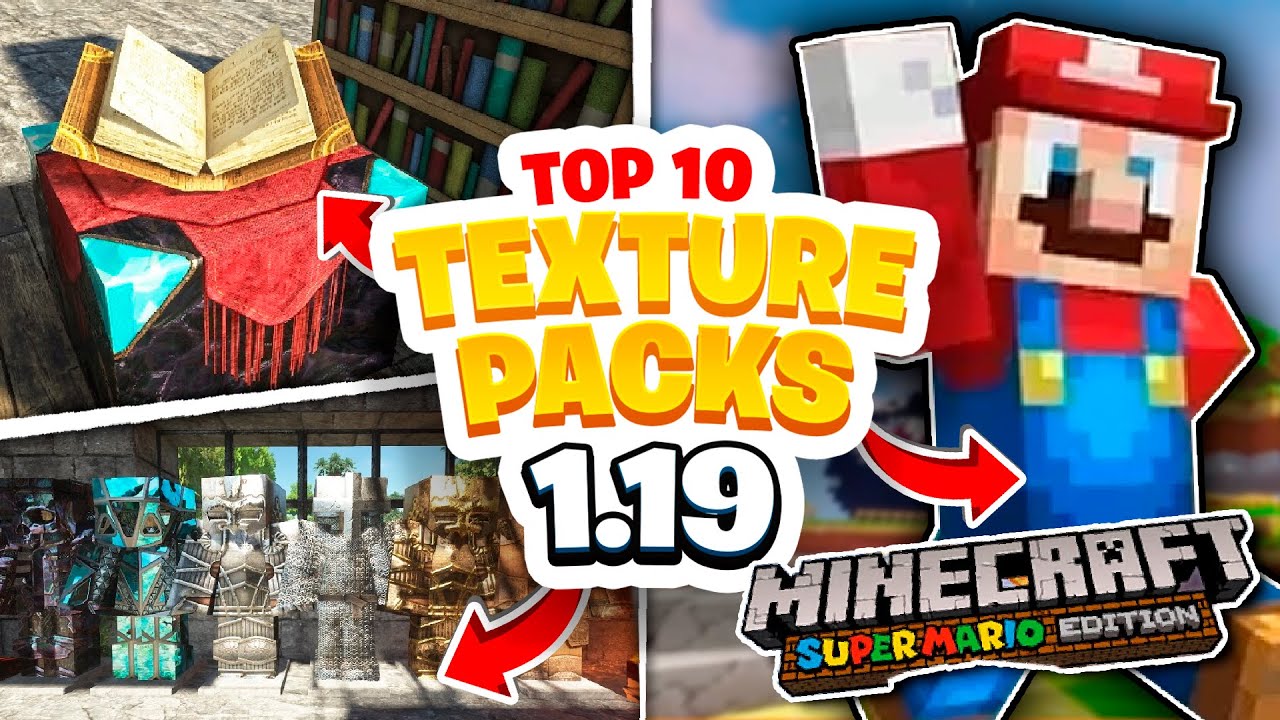 TOP 25 TEXTURE PACKS para MINECRAFT 1.19 - 1.19.4 (JAVA, BEDROCK y  PE)😱PAQUETE DE TEXTURAS 1.19.73 