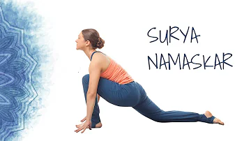 Surya Namaskar (Sun Salutation) Steps for Beginners | Surya Namaskara with Guided Meditation