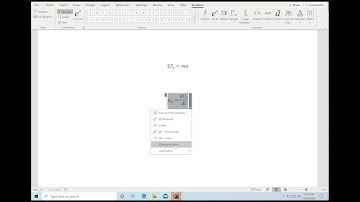 Excel and Word Basics: Using Equation Editor