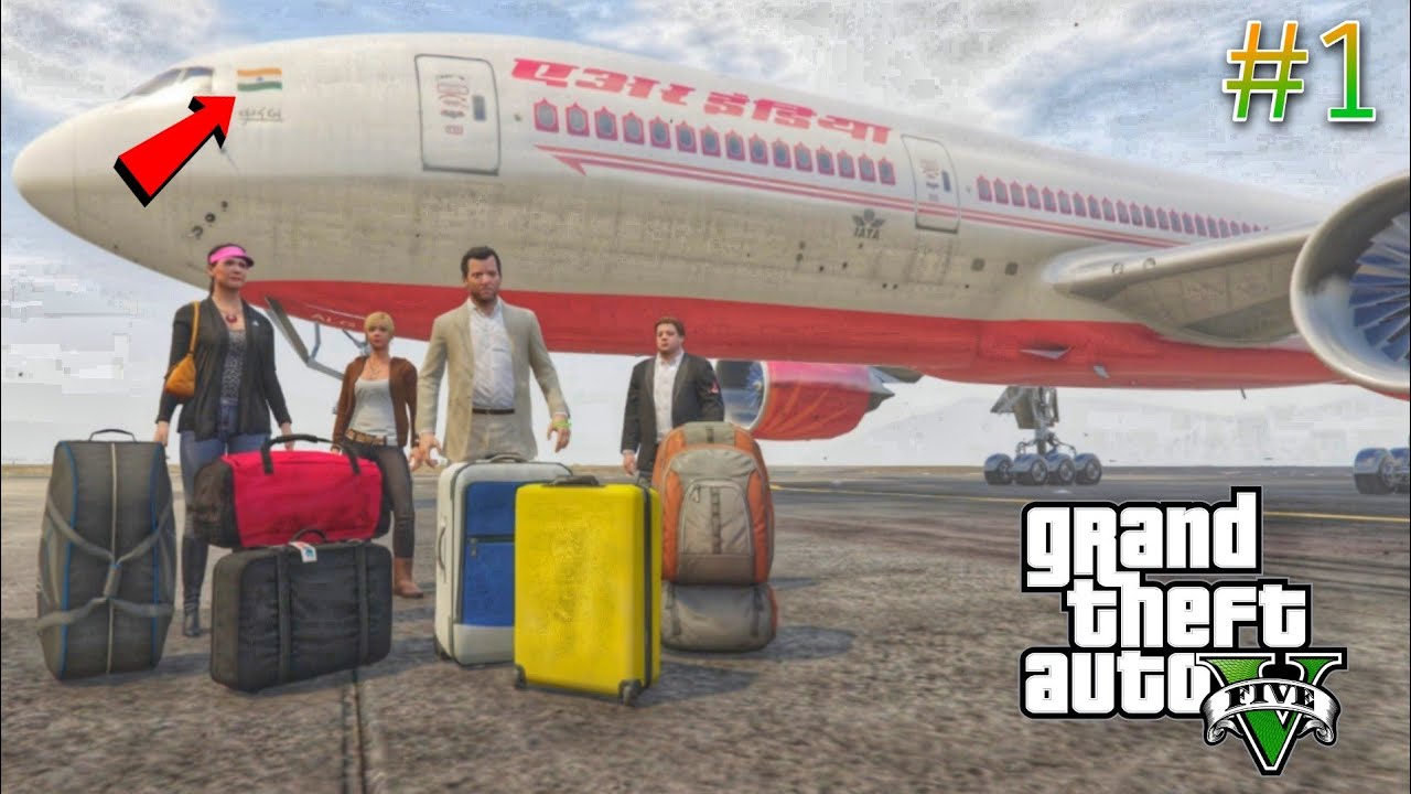 MICHAEL'S FAMILY TRIP TO INDIA ft. Air India Flight ! GTA V INDIA TOUR Episode 1 !