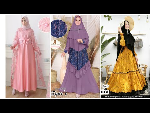 model-baju-gamis-lebaran-2020-terbaru