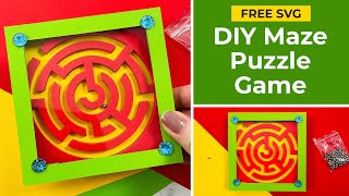 DIY Maze Puzzle Game 🤩 Make A Ball Bearing Maze Game screenshot 4