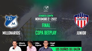 Millonarios VS Junior EN VIVO Copa BetPlay Narrado por: Alberto Mercado ...