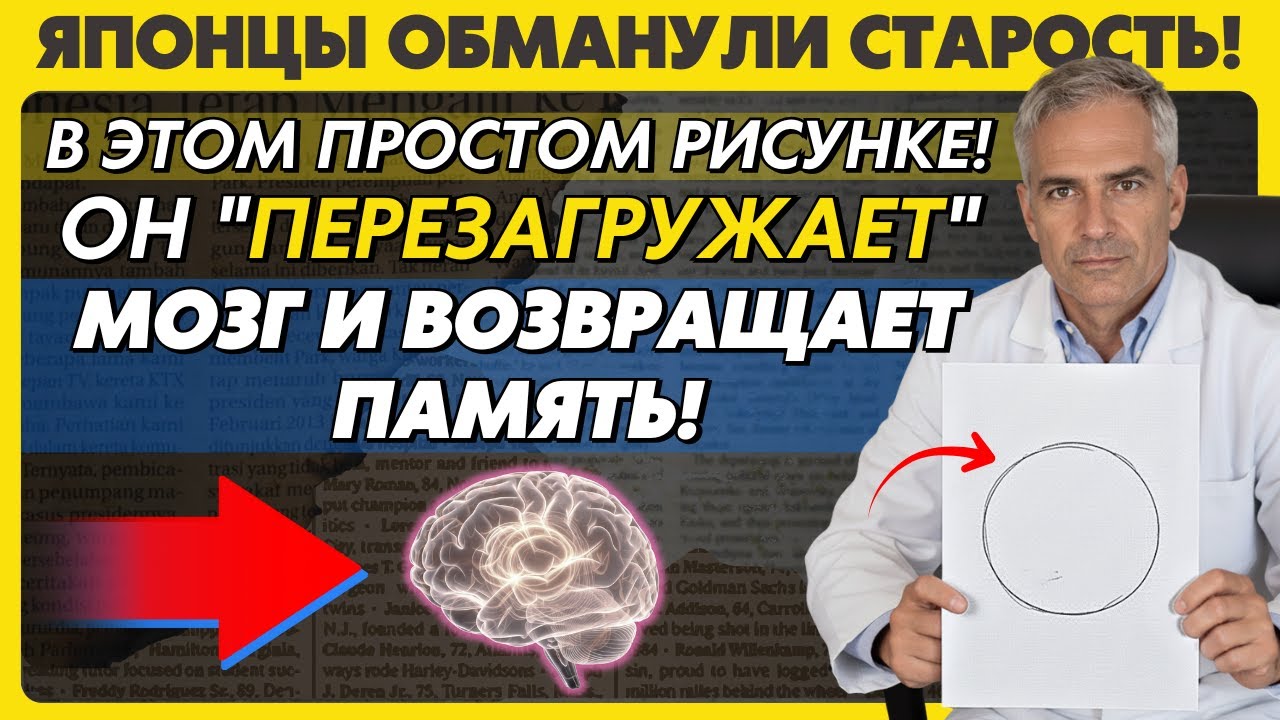 Японцы В 90 ЛЕТ ИМЕЮТ ПАМЯТЬ КАК У МОЛОДЫХ! Их Секрет В ПРОСТОМ РИСУНКЕ. ДЕЛАЙТЕ ЭТО 5 МИНУТ В ДЕНЬ!