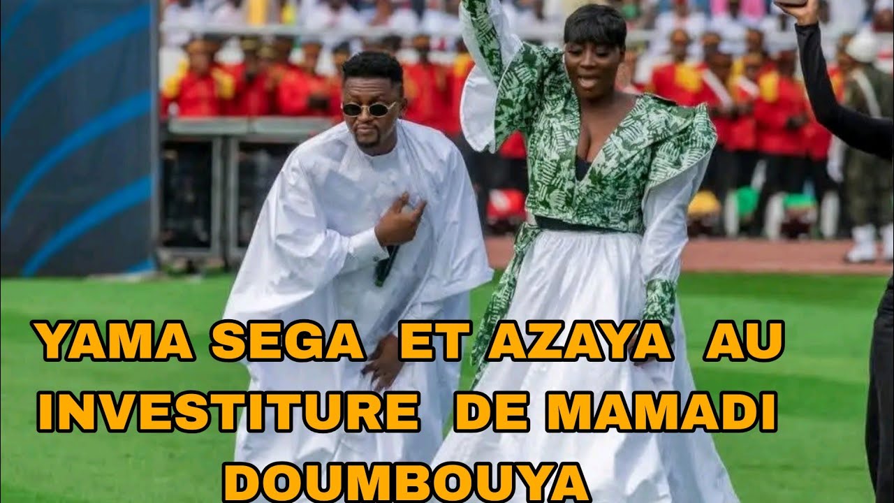 AZAYA ET YAMA SEGA AU STADE INVESTITURE PRÉSIDENT MAMADI DOUMBOUYA 