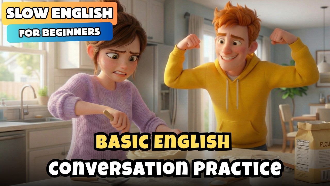 Basic English Conversation Practice: Speak Like a Native (Easy & Slow)