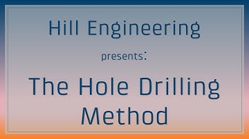 Residual Stress 101: The Hole Drilling Method