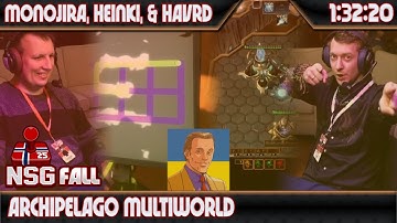 Archipelago Multiworld (Beat All The Games) by Monojira, Heinki & Havrd  in 1:32:20 - NSG Fall 2025
