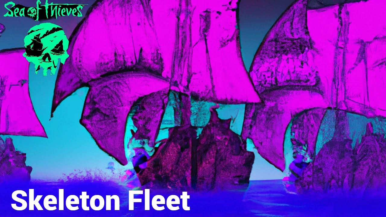 Alliance beating the Skeleton Fleet - Sea of Thieves