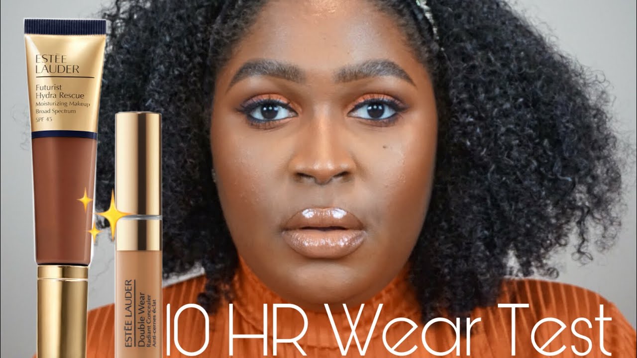 Foundation Wear Test: Estée Lauder Futurist Hydra Rescue and DoubleWear Radiant Concealer