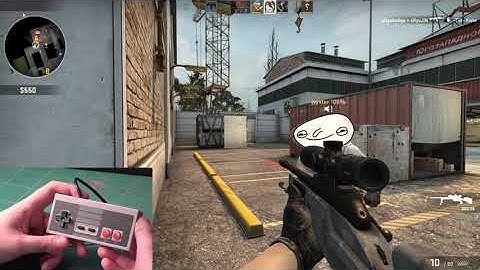 I PLAYED CSGO WITH A NES CONTROLLER!
