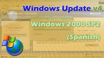 Windows Update v4 on Windows 2000 SP2 (now in Multilanguage)