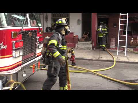 Arrival Video as AFD Goes to Work on N Jordan St - 9.17.16