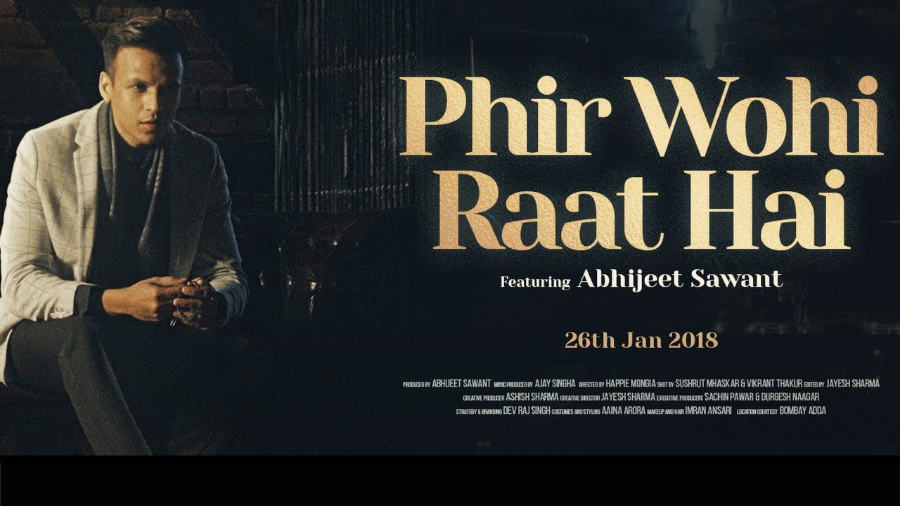 Phir Wohi Raat Hai | Abhijeet Sawant | Cover | Kishore Kumar | Ghar Phir Wohi Raat Hai | Abhijeet Sawant | Cover | Kishore Kumar | Ghar