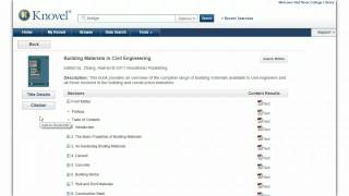 Knovel ebook reader