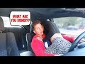 DISTRACTING MY BOYFRIEND WHILE HE DRIVES!! | Montana & Ryan