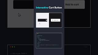 Interactive Cart Button Using HTML Css and Javascript
