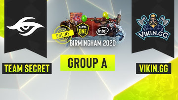 Dota2 - Team Secret vs. Vikin.gg - Game 1 - ESL One Birmingham 2020 - Group A - EU