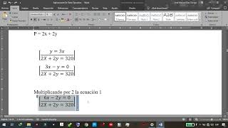 Aplicaciones Lineales sistema 2 x 2 Parte 2 Caso 4