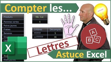 Compter les cellules en fonction du nombre de lettres