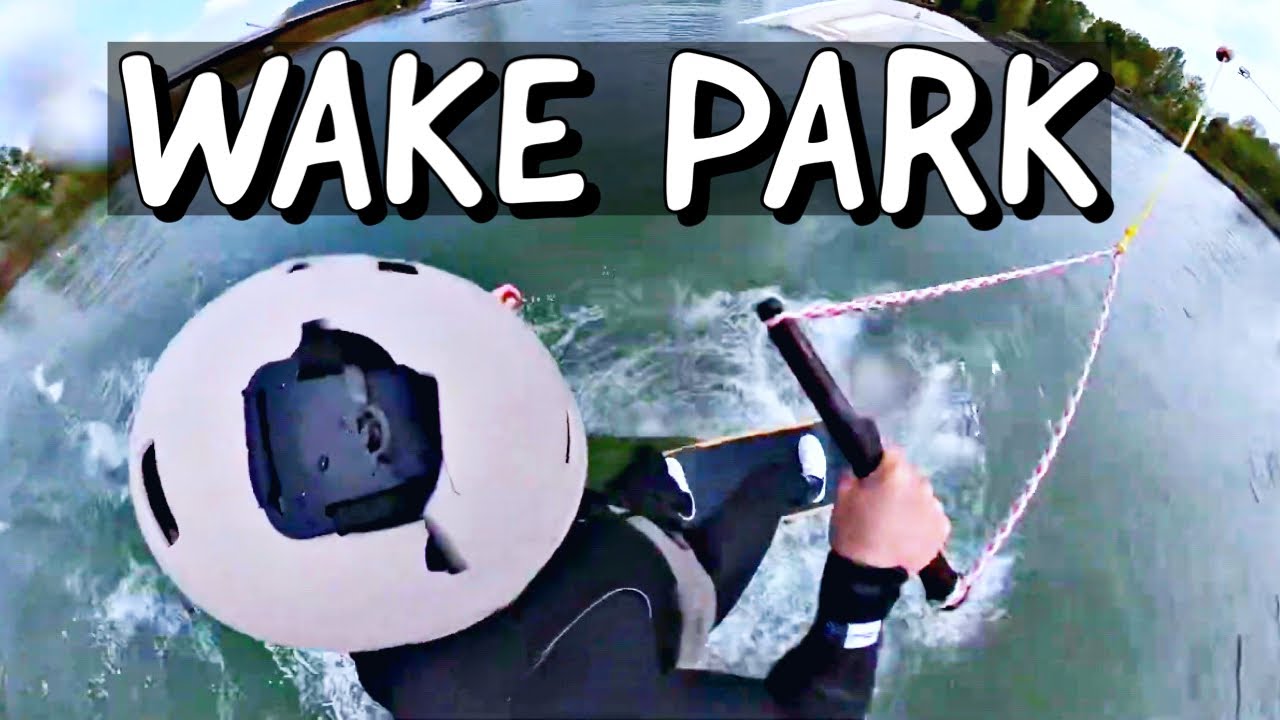 Wakeskate dock start and turns at cable park YouTube