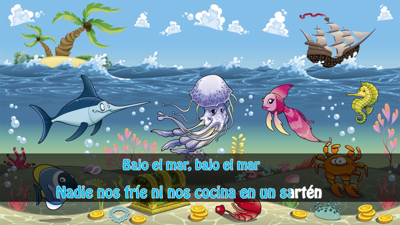 KARAOKE - Bajo el Mar con letra (La Sirenita) - Universo Infantil