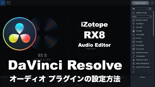 【ノイズ除去】RX8をDaVinci Resolveにプラグインする方法