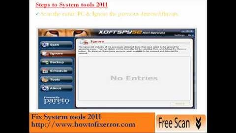 Remove System tools  2011