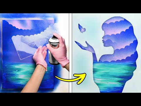SIMPLE PAINTING TUTORIAL || Fantastic Art Techniques To Draw A Real Masterpiece