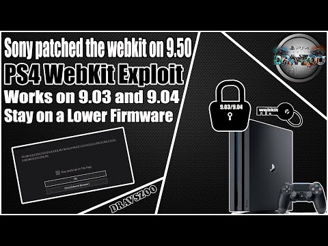 PS4 Sony patched the WebkitExploit on 9.50 | Works on 9.03 & 9.04 | Do not update PS4 | Test Video