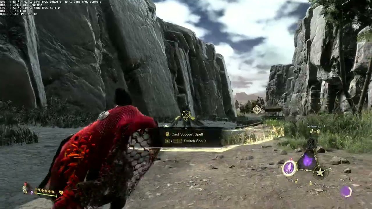 Forspoken FSR 3 Frame Generation test on RX 6800 XT