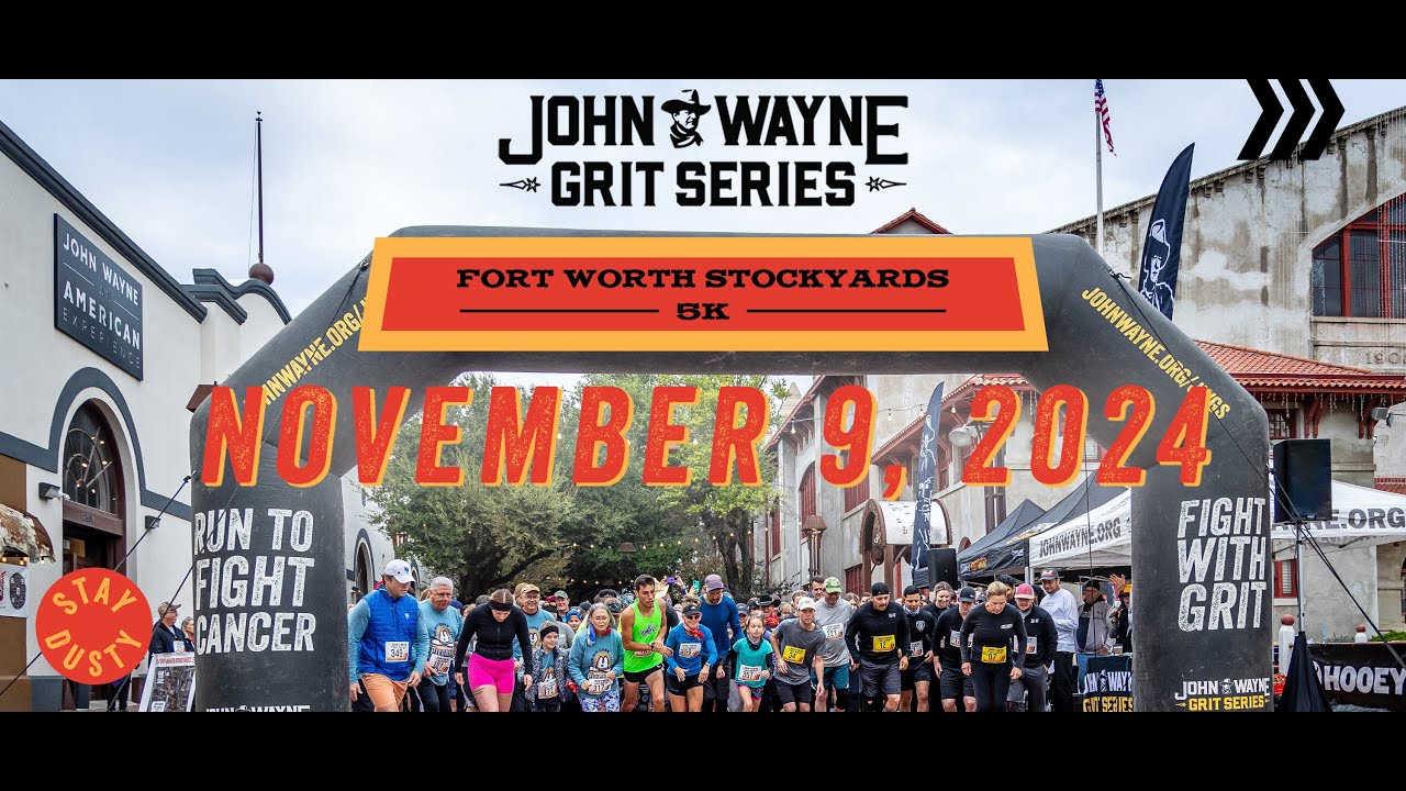 John Wayne Grit Series Fort Worth Stockyards, TX 5K November 11, 2023 (1 min)