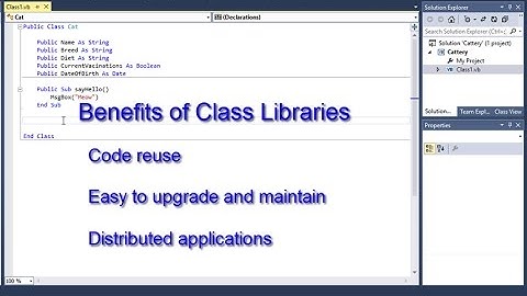 Object Oriented Programming 2 – Class Library Files
