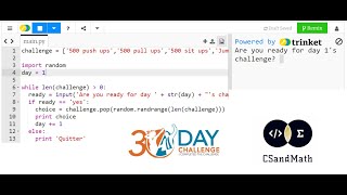 Celebrity Python Day 30: Create Your Own Randomized 30DayChallenge! Profile