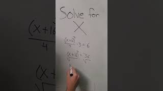 Solving for x using Square Roots: How to get rid of an exponent using Algebra (SAT Review) #math